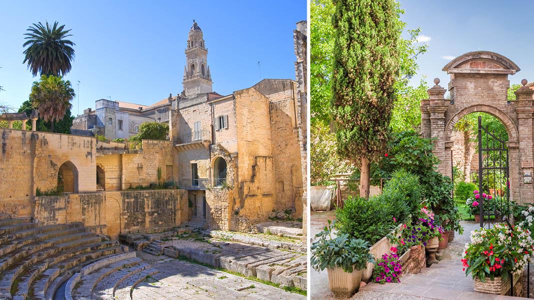 Amfiteater i Lecce, Apulien i Italien